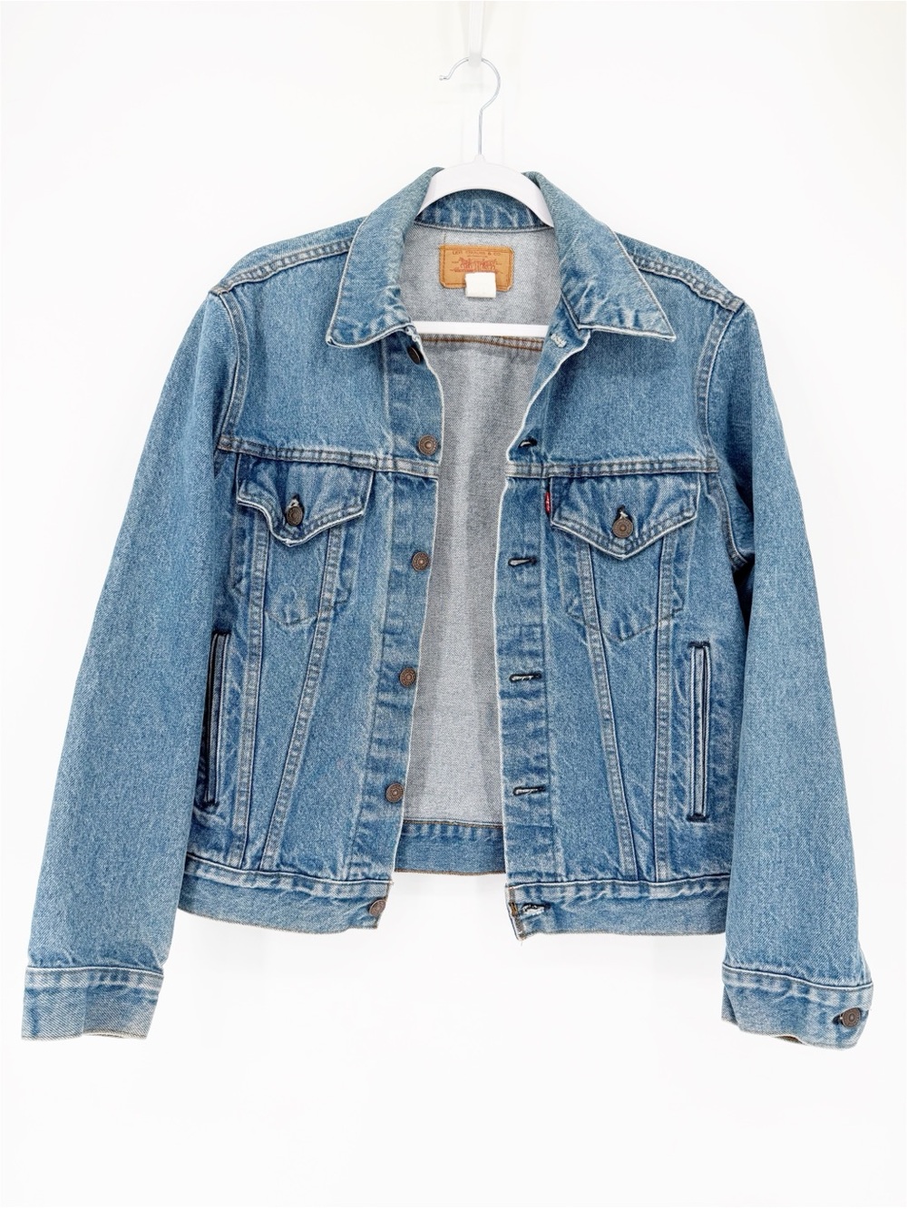 Vintage 80s Levis Denim Trucker Jacket Size Medium Blue 70507-4890 - Picture 8 of 8